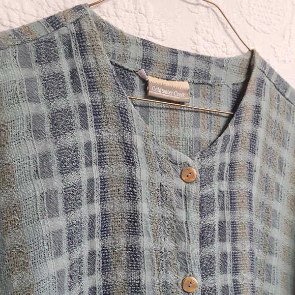 Coldwater Creek highly textured shirt - Picture 3 of 7